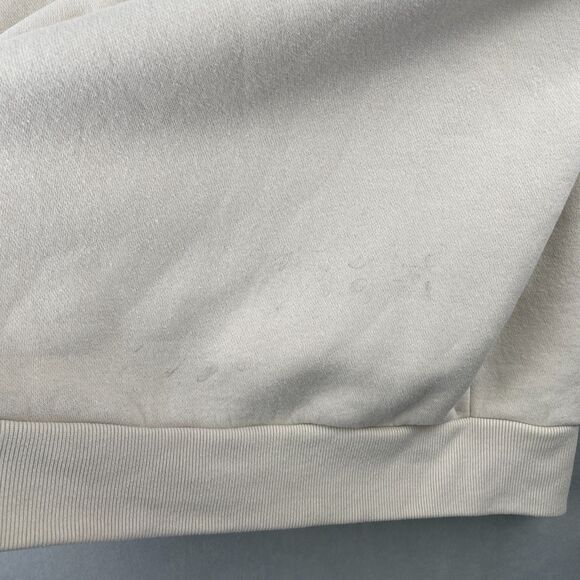 Hollister Hoodie Women M Cream Relaxed Fit Snake Floral Nature Graphic Pullover - Picture 6 of 13